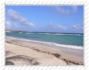 une plage, Île de la Désirade (Guadeloupe)