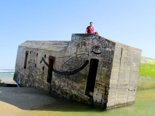 Los bloques alemanes de la segunda guerra mundial en el Cap Ferret