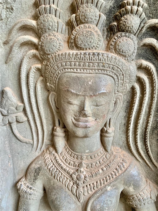 Angkor, détail de sculpture