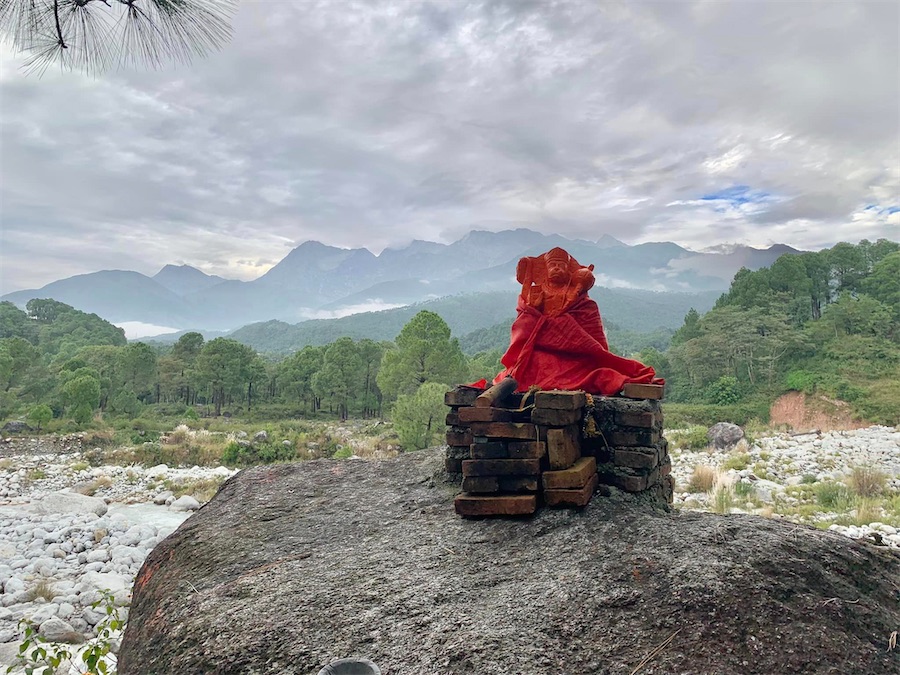 Himachal Pradesh, statue de Hanuman