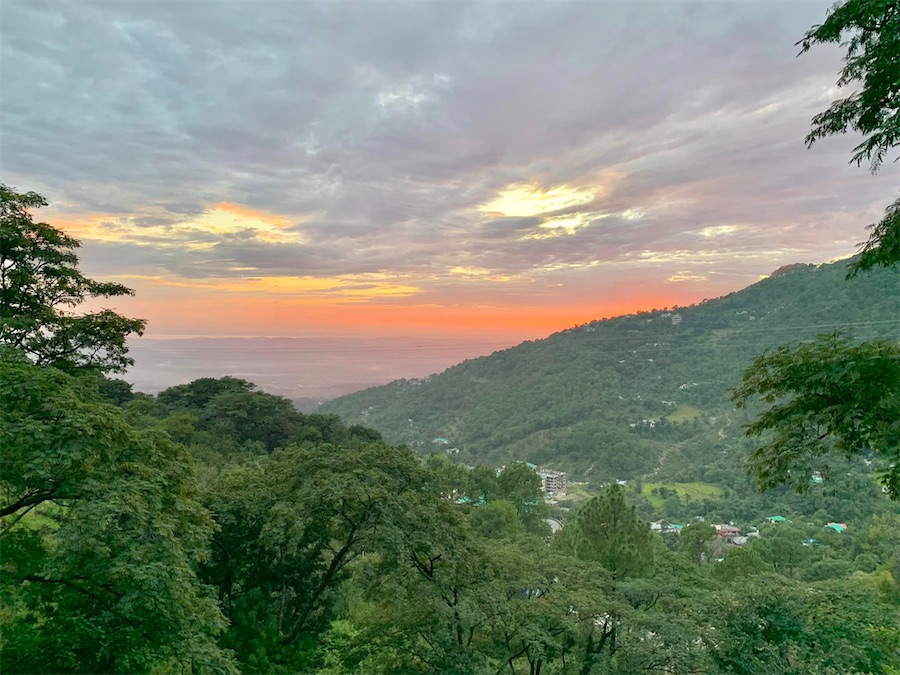 coucher de soleil sur l'Himachal Pradesh