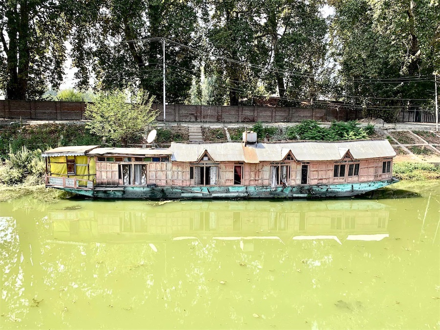 Srinagar, bateau habité