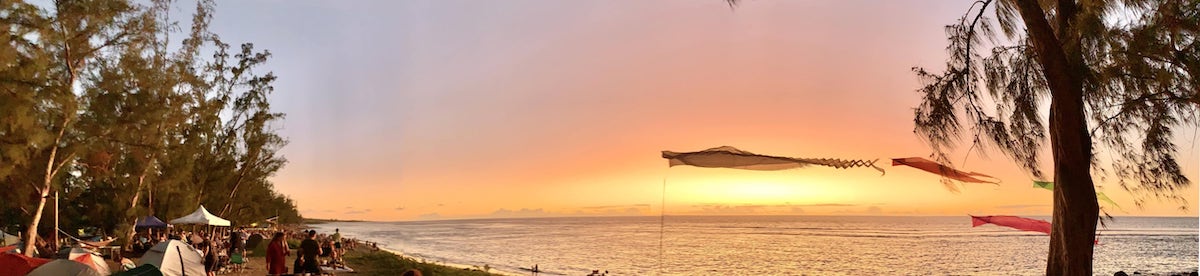 Plage de Saint-Leu, nouvel an 2023