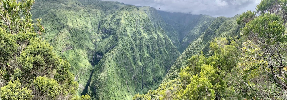 sur le chemin du retour de Roche Écrite, La Réunion