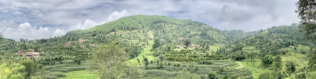 paysage, Panauti, Népal